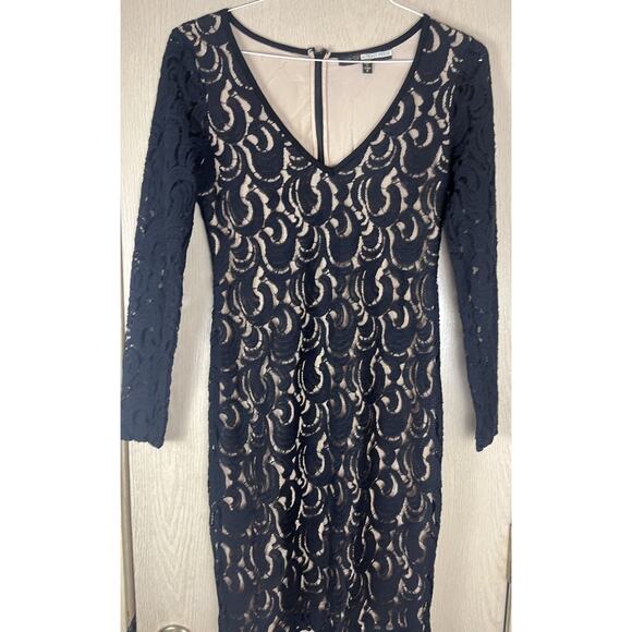 Tracy Reese Dresses & Skirts - Plenty by Tracy Reese Anthropology Bodycon Black Lace Nude lined Size 6